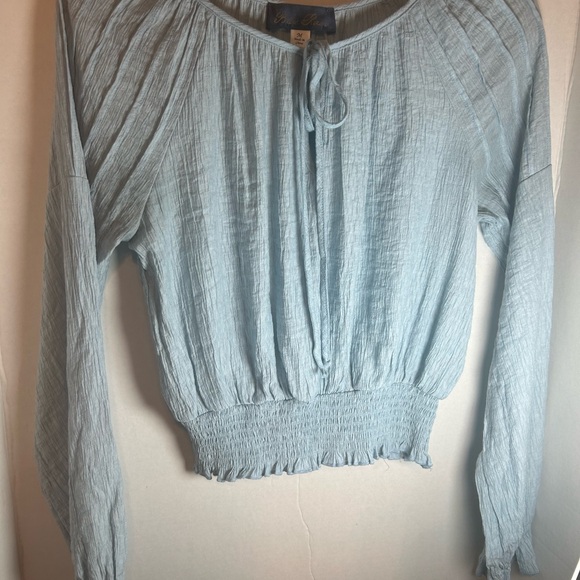 Blue Rain Peasant Boho Womens Top Sz M - Picture 1 of 10